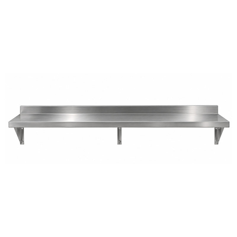 Atosa Mixrite SWS1296/304 Stainless Steel Wall Shelf, 96"W x 12"D
