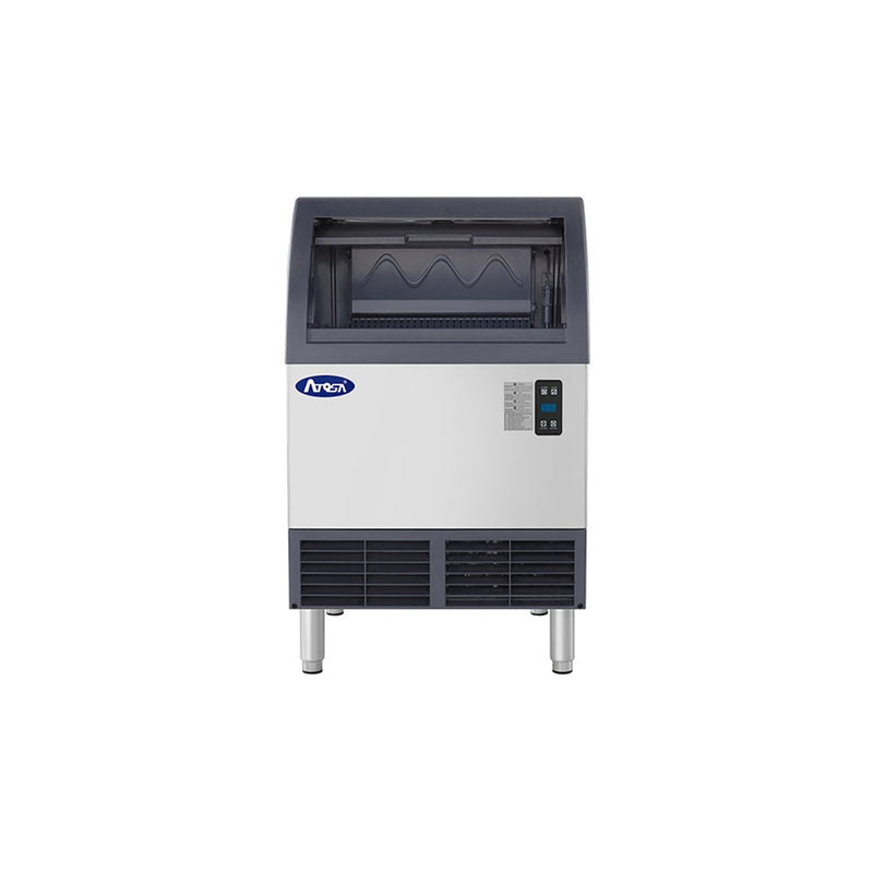 Atosa YRU0280A-161 undercounter ice machine with bin door open