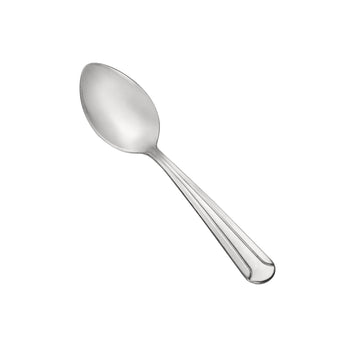 CAC China Dominion Demitasse Spoon 18/0 Stainless Steel Medium Weight 4 5/8 inch - 12 count