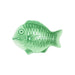 Thunder Group 1400CFG 14" Fish Shape Melamine Platter, Light Green Color - Dozen