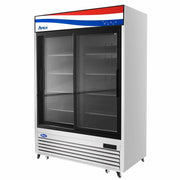 Atosa USA MCF8709 Sliding Glass Merchandiser 55-Inch Two Door Refrigerator