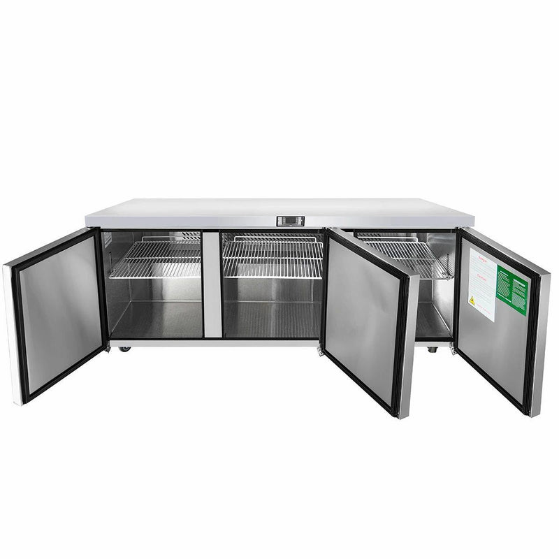 Atosa USA MGF8404 Undercounter 72-Inch Three Door Refrigerator - Energy Star Rated