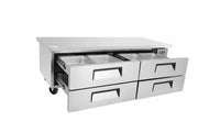 Atosa USA MGF8453 72-Inch Chef Base Refrigerated Equipment Stand