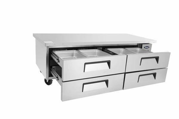 Atosa USA MGF8453 72-Inch Chef Base Refrigerated Equipment Stand