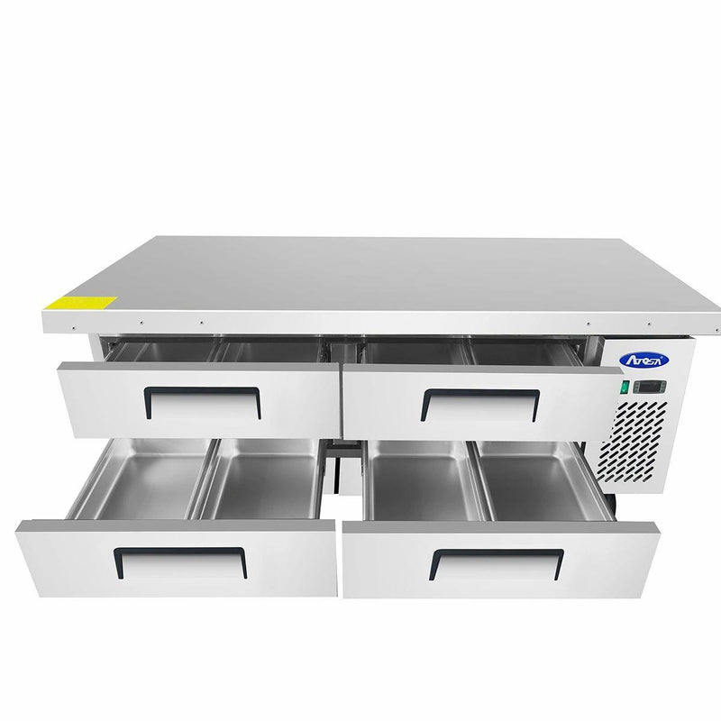Atosa USA MGF8453 72-Inch Chef Base Refrigerated Equipment Stand