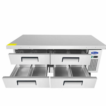 Atosa USA MGF8453 72-Inch Chef Base Refrigerated Equipment Stand