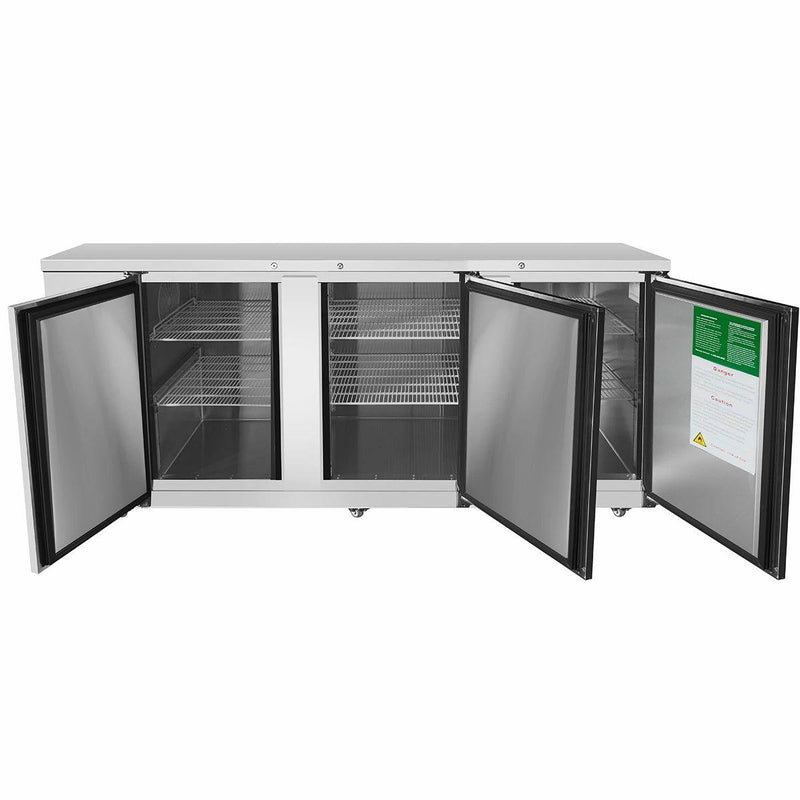Atosa USA MBB90 90 inch Solid Door Back Bar Cooler