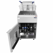 Atosa USA ATFS-75 Heavy Duty 75 LB Stainless Steel Deep Fryer - Natural Gas