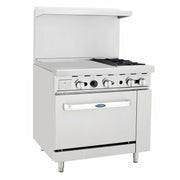 Atosa USA AGR-2B24GL 24-Inch Griddle Two Burner Propane Gas Range