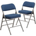 Navy Fabric Folding Chair