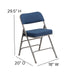 Navy Fabric Folding Chair