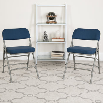 Navy Fabric Folding Chair