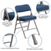 Navy Fabric Folding Chair