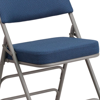 Navy Fabric Folding Chair