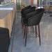 2PK Black Leather 26" Barstool