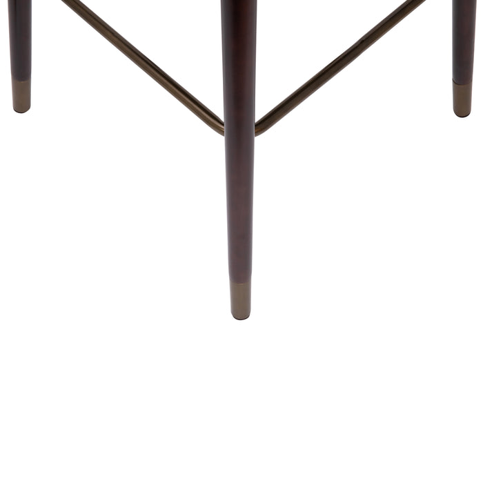 2PK Brown LeatherSoft Barstool
