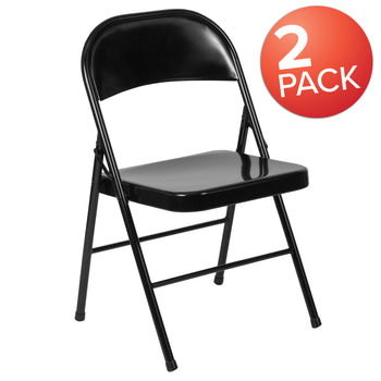 Black Metal Folding Chair