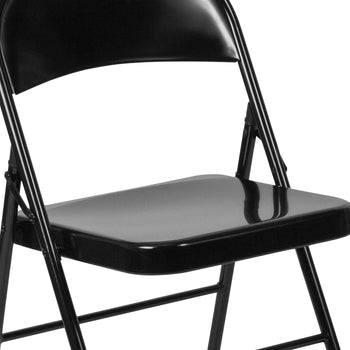 Black Metal Folding Chair