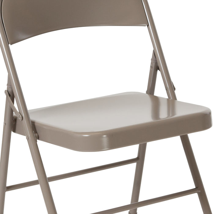 Gray Metal Folding Chair