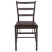 Brown Ladderback Folding Chair