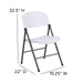 White Plastic Folding Chair