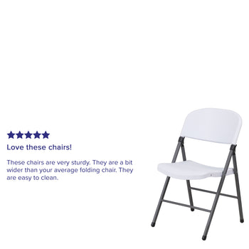 White Plastic Folding Chair