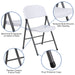 White Plastic Folding Chair