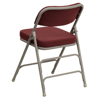 Burgundy Fabric Folding Chair