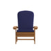 2PK Teak Chairs-Blue Cushions
