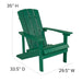 2PK Green Chair-Cream Cushion