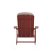 2PK Red Chairs-Cream Cushions
