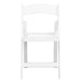 White Resin Folding Chair