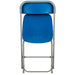 Blue Plastic Folding Chair