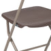 Brown Plastic Folding Chair