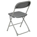 Grey Plastic Folding Chair