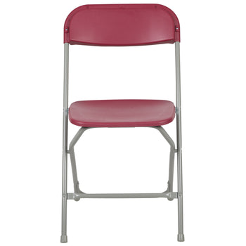 Red Plastic Folding Chair