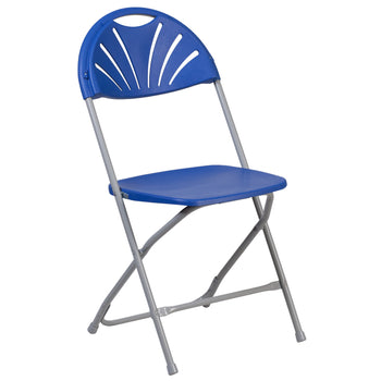 Blue Plastic Folding Chair