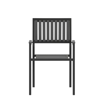 2PK Black Outdoor Patio Chairs