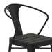 2PK Black Steel Patio Chairs