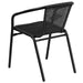 Black Rattan Stack Chair