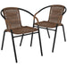 Brown Rattan Stack Chair