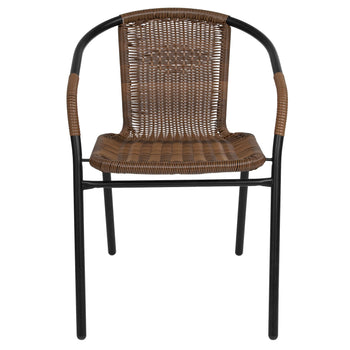 Brown Rattan Stack Chair