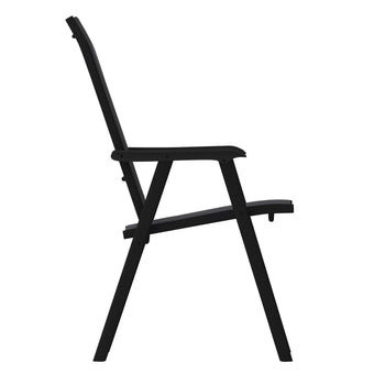 2PK BK/BK Folding Patio Chair