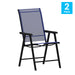 2PK NV/BK Folding Patio Chair