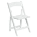 White Wood Folding Chair