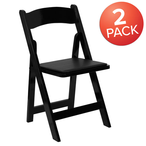 Black Wood Folding Chair