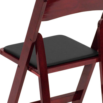 Mahogany Wood Folding Chair