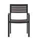 2PK Gray Faux Teak Deck Chairs