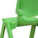 2PK Green Plastic Stack Chair