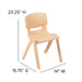 2PK Natural Plastic Chair